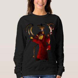 Crimson Red Grim Reaper Cat T Shirt