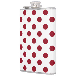 Crimson Red Polka dots Circles Fickplunta