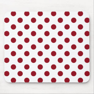 Crimson Red Polka dots Circles Musmatta