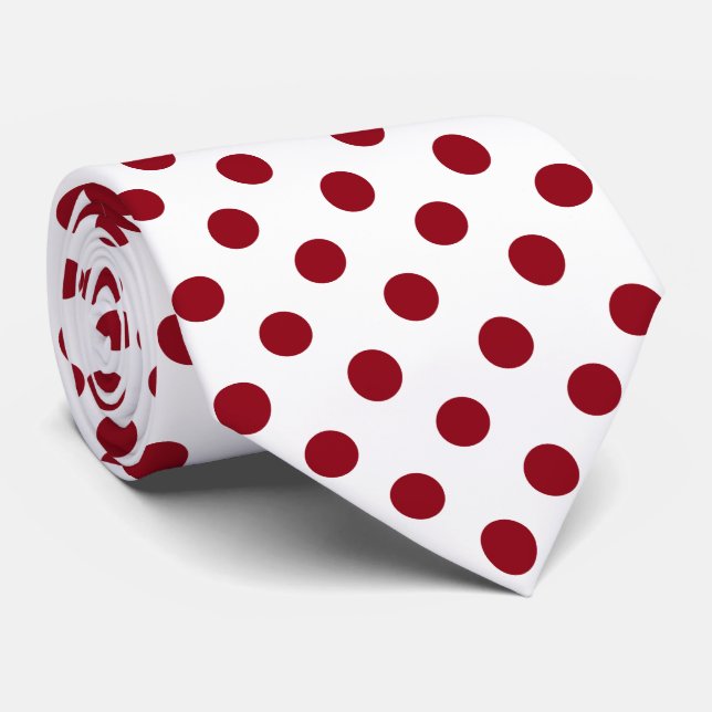 Crimson Red Polka dots Circles Slips (Rullad)
