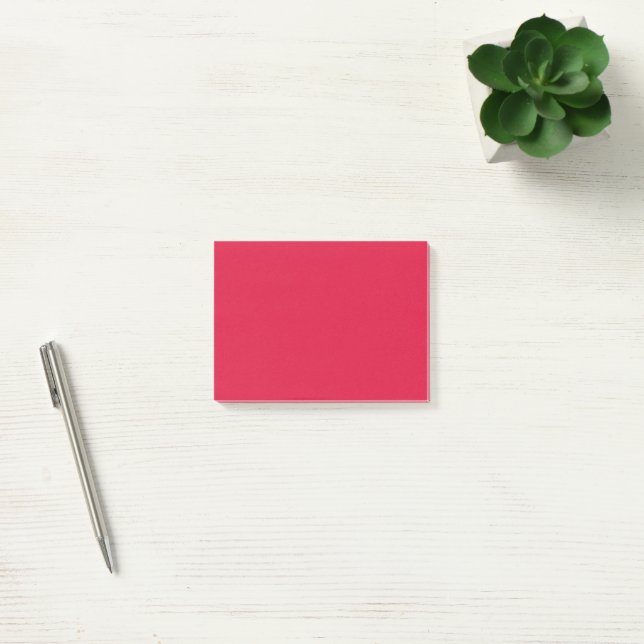 Crimson Red Post-It Notes – Customizable Block (Kontor)
