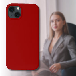 Crimson Red Solid Färg | Klassisk | ELEGANT