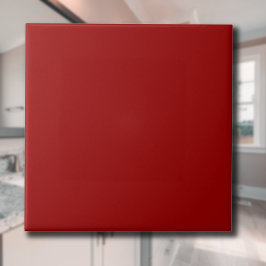 Crimson Red Solid Färg | Klassisk | ELEGANT Kakelplatta