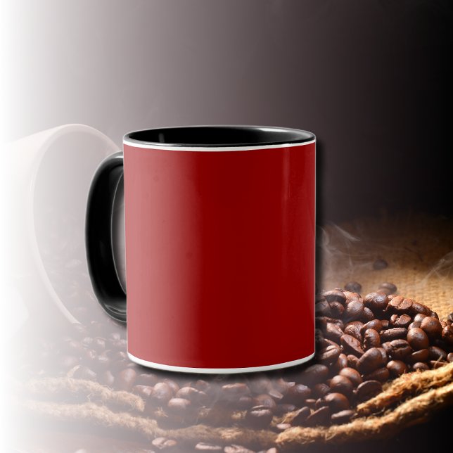 Crimson Red Solid Färg | Klassisk | ELEGANT Mugg (Skapare uppladdad)