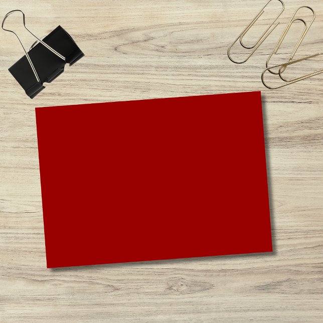 Crimson Red Solid Färg | Klassisk | ELEGANT Post-it Block (Skapare uppladdad)