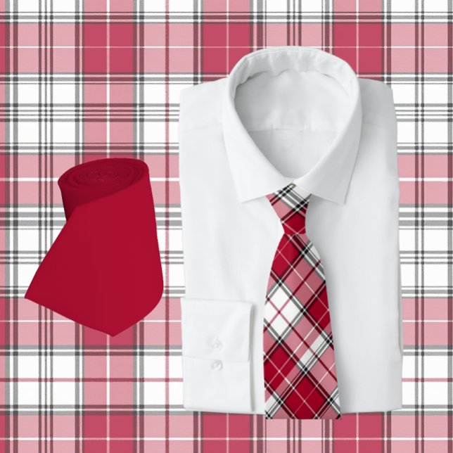 Crimson Red & White Play Slips (tie set)