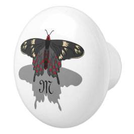 Crimson Ro Butterfly Shadow Monogram Knopp