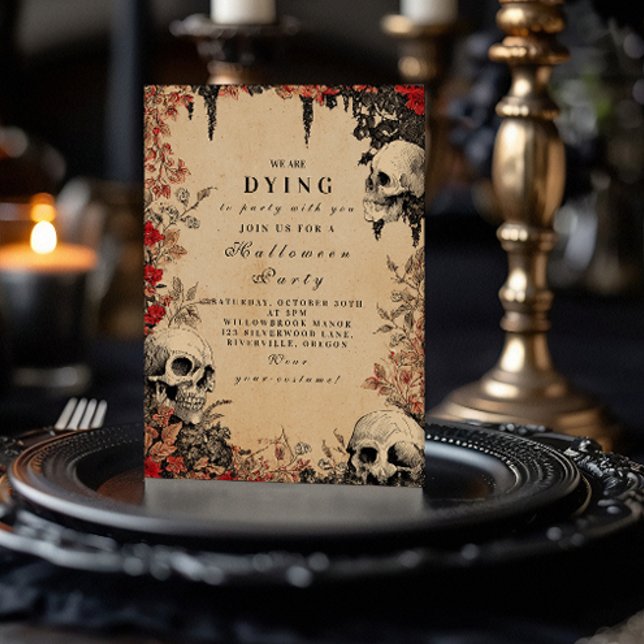 Crimson Ro & Döskallars Halloween Gathering Inbjudningar (Skapare uppladdad)