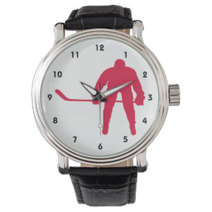 Crimson röd hockey armbandsur