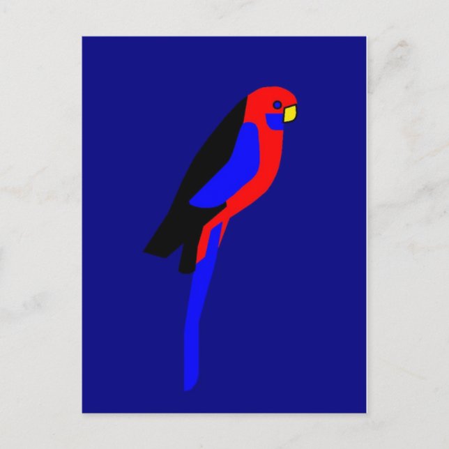 Crimson Rosala - Australian Parrot Vykort (Framsida)