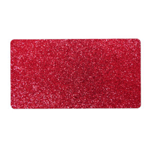 Crimson rött glitter fraktsedel