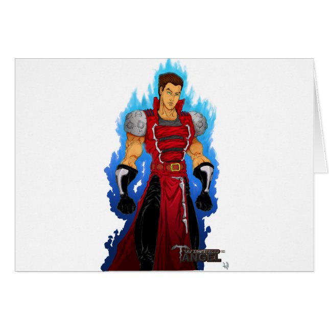 Crimson royal hälsningskort (Framsidan Horizontal)