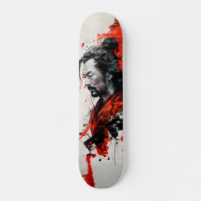 Crimson Samurai Skateboard (Framsida)
