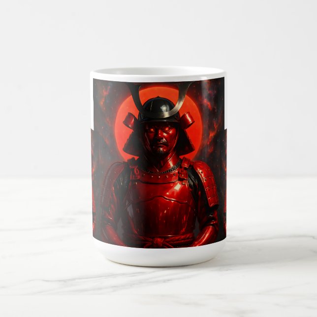 Crimson Samurai Warrior Kaffemugg (Center)