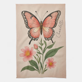 Crimson Sergranat Personlig Kökshandduk