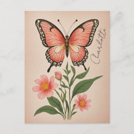 Crimson Sergranat Personlig Vykort