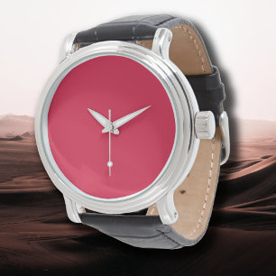 Crimson Solid Färg Klassisk ELEGANT TRENDIG Armbandsur