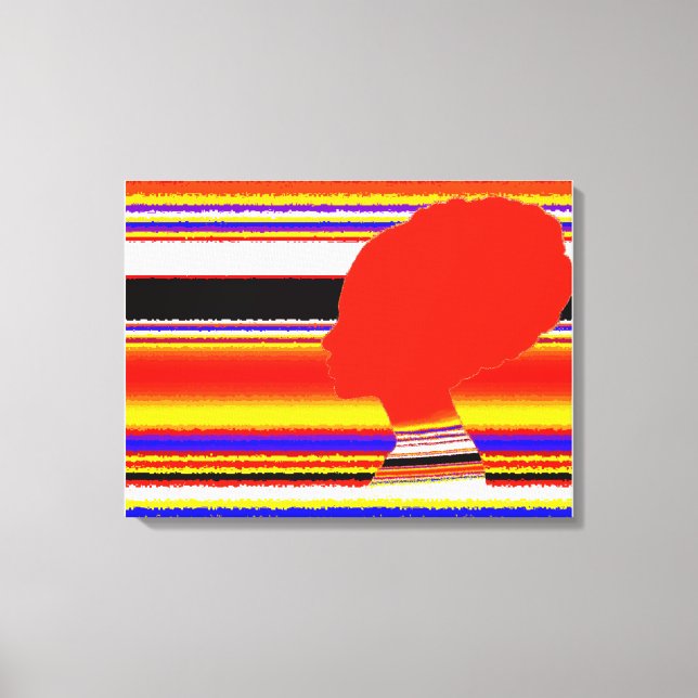 Crimson Spectrum Head Canvas (Framsida)