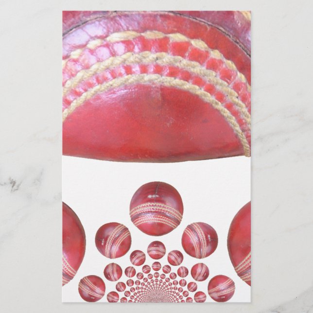 Crimson Spin - en vacker röd cricket Boll Arti (Framsida)