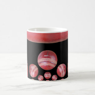 Crimson Spin - en vacker röd cricket Boll Arti Kaffemugg