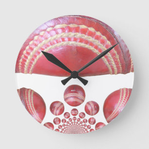Crimson Spin - en vacker röd cricket Boll Arti Rund Klocka