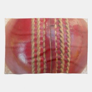 Crimson Stitch Focus: Close of Cricket's Heart Kökshandduk