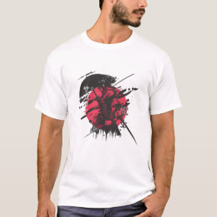 Crimson Sun Warrior Grafisk T-shirt