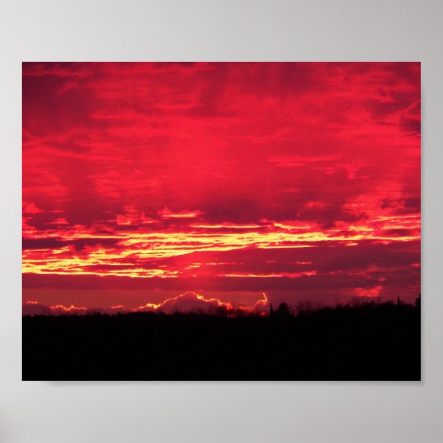 Crimson Sunset Poster (Framsidan)