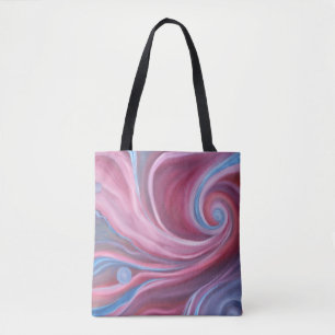 Crimson Swirl Tote Bag Tygkasse