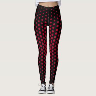 Crimson Techno Dot Mönster Leggings