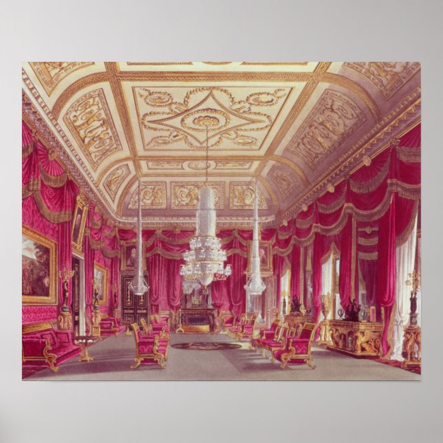 Crimson Teckning Room, Carlton House Poster (Framsidan)