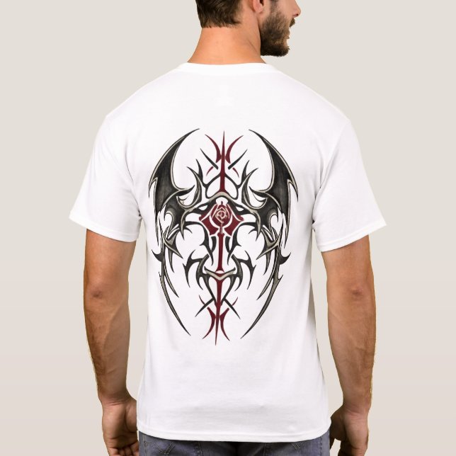 Crimson Tribal Blade T Shirt (Baksida)