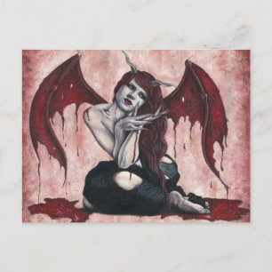 Crimson Vingar Bloody Demon-vykort Vykort