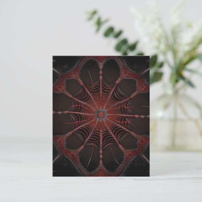 Crimson Webben: Fractal Dance med Redback Spider (Stående Fram)