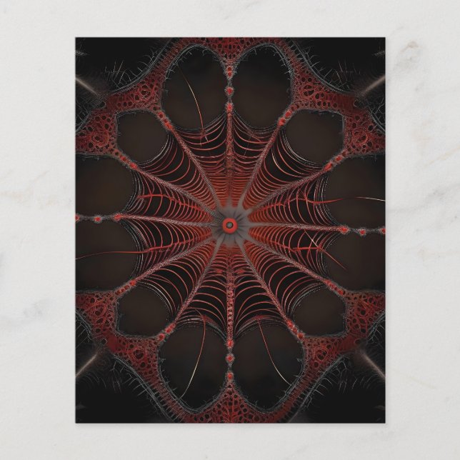 Crimson Webben: Fractal Dance med Redback Spider Flygblad (Framsidan)