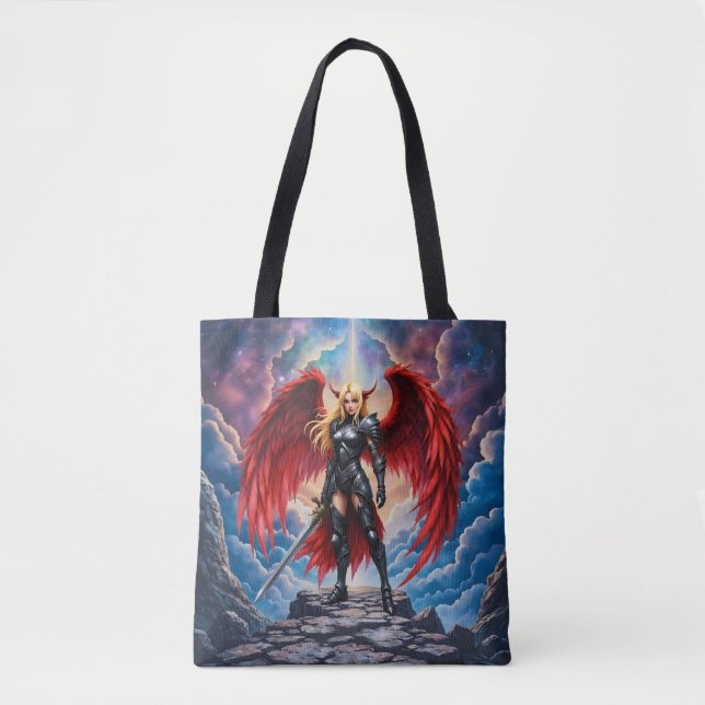 Crimson Wing – Fallen Angel Warrior. is not provid Tygkasse (Framsida)