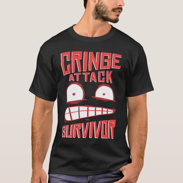 Cringe  phrase Gen Z  meme phrases Cringe T Shirt (Framsida)