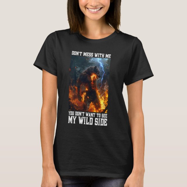 Cringy Werevarning Varg Meme Cringe Alpha Wol T Shirt (Framsida)