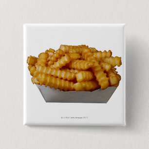 Crinkle-cut fransksmåfiskar knapp