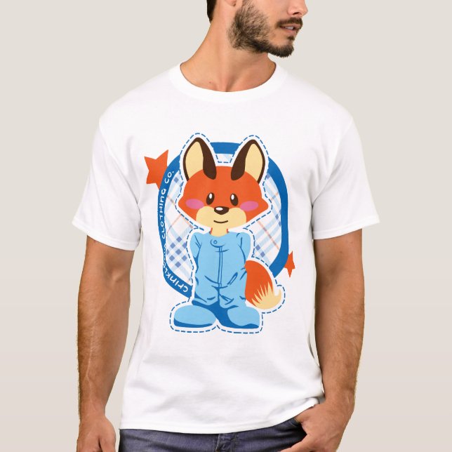 CrinkleCub räv Tee Shirt (Framsida)