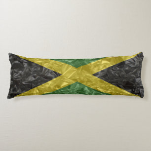 Crinkled jamaikansk flagga - kroppskudde