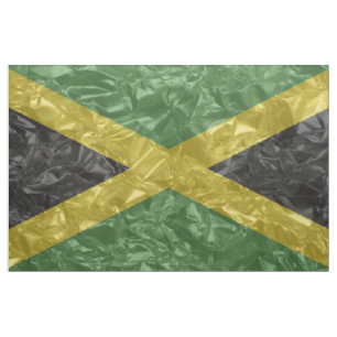 Crinkled jamaikansk flagga - tyg