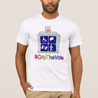 #CripTheVotet-skjorta, vit som är för manar T-shirt