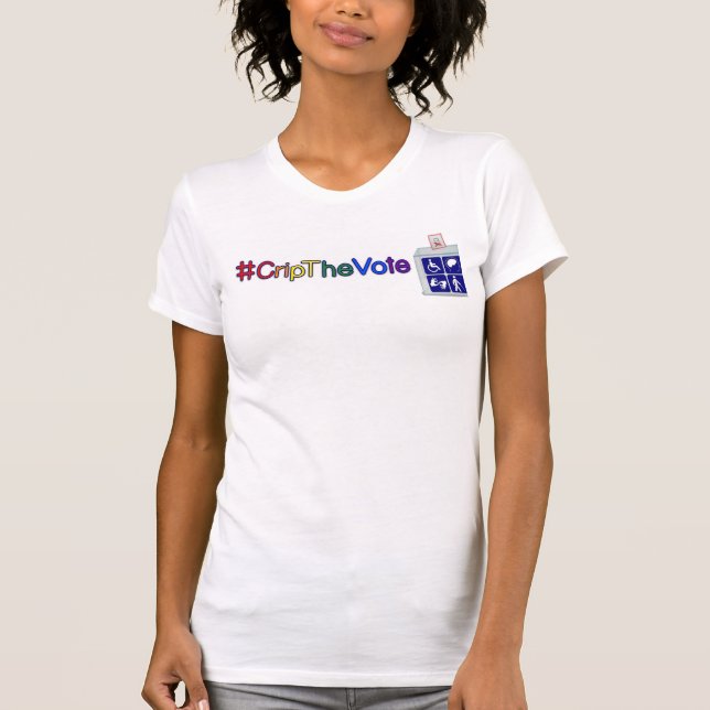 #CripTheVoteT-tröja för kvinnor som firar pride Tee Shirt (Framsida)