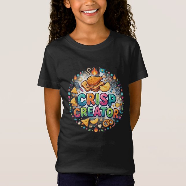 Crisp Creator – Djärva Kreativa Vibbar T-Shirt (Framsida)