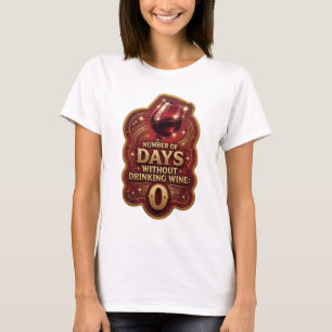 Crisp Gold ANTAL DAGAR UTAN VIN v2 T Shirt