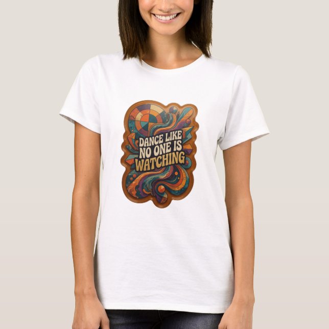 Crisp Gold DANSa SOM OM INGEN TITTAR T Shirt (Framsida)