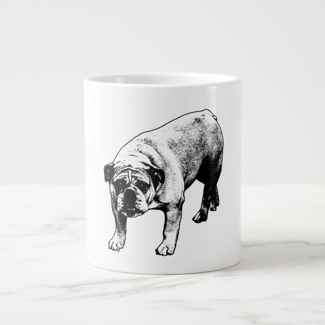 Crisp Noel Bulldog Jumbo Mugg (Framsidan)