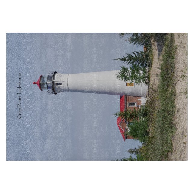 Crisp Point Lighthouse & byggnad-skärningsport (Framsidan)