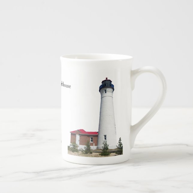 Crisp Point Lighthouse cutout bone china mugg Benporslin Mugg (Höger)